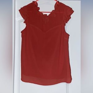 Monteau Orange Blouse